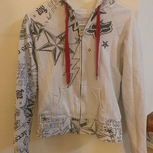FOX reversible zip up hoodie